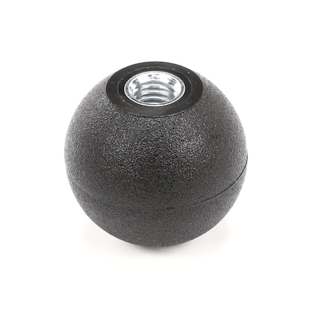 Bki Knob, Black, Spherical, 1.88 Dia., .500-13Unc X 0. K0202